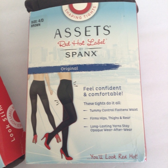 SPANX ASSETS SHAPING TIGHTS BROWN NWT PACK OF TWO SIZE LARGE - Picture 5 of 11